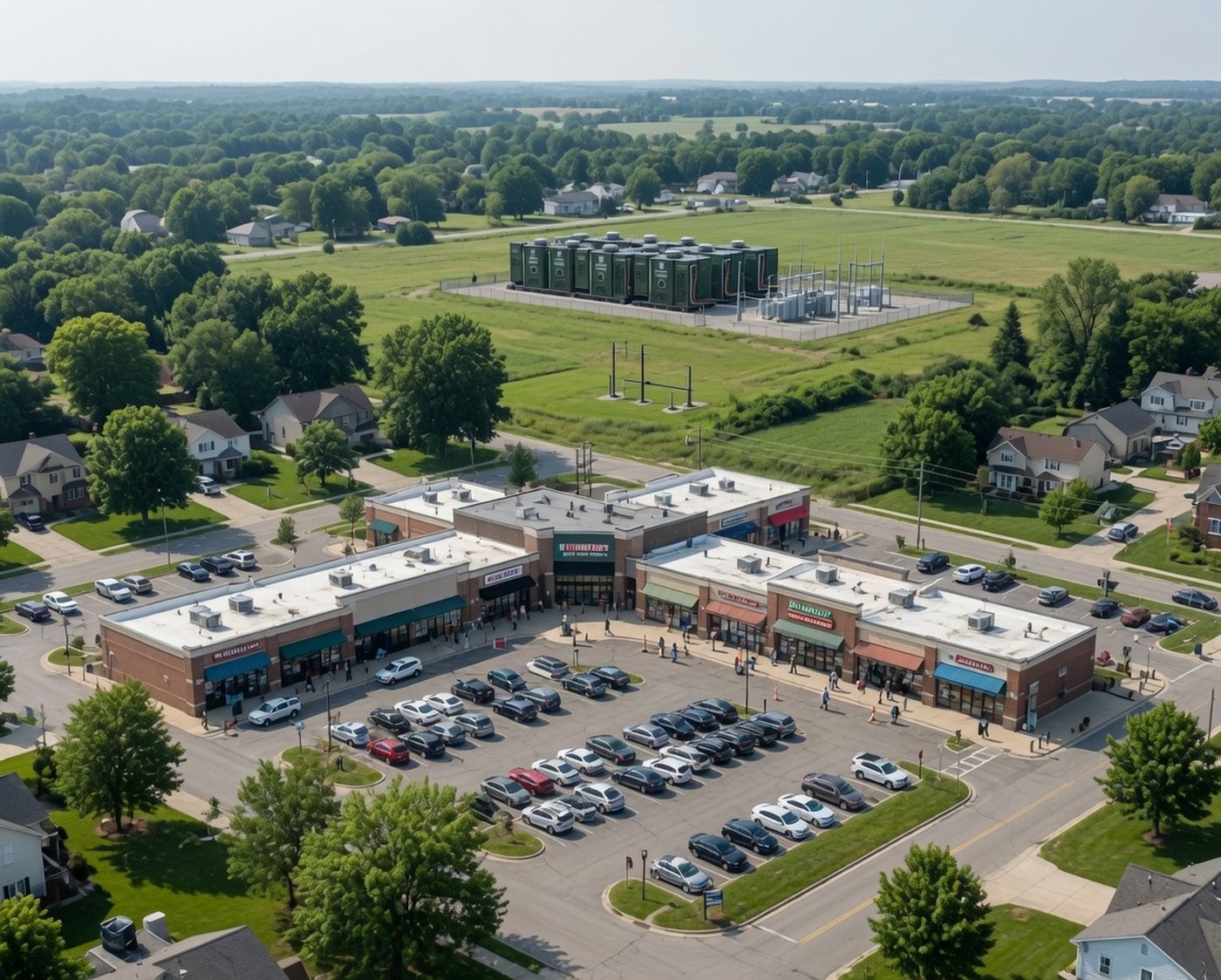 An MK6-NGT array serving a community retail centre