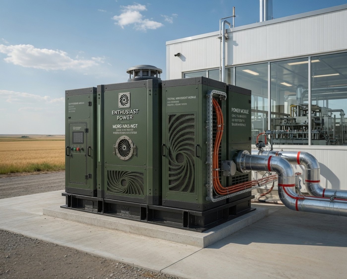 An MK6-NGT unit serving an industrial building behind the meter