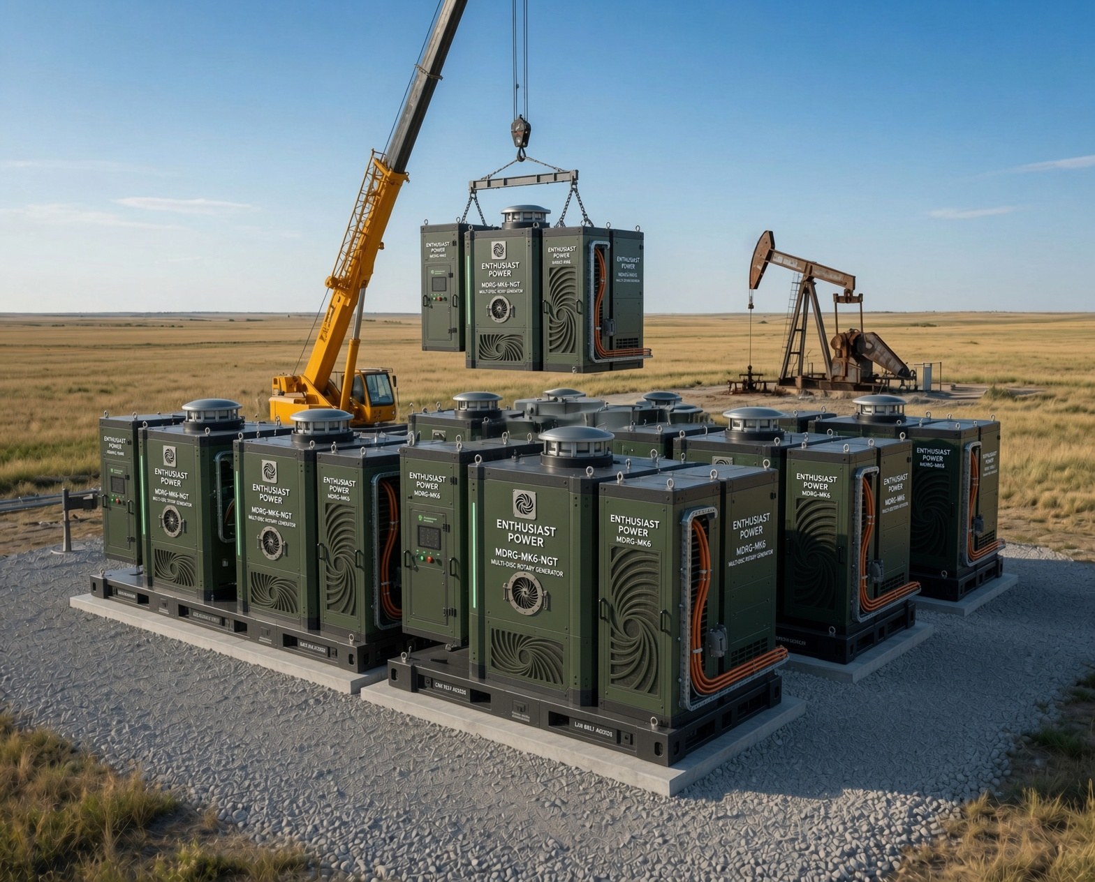 A multi-unit MK6-NGT array on one wellsite pad